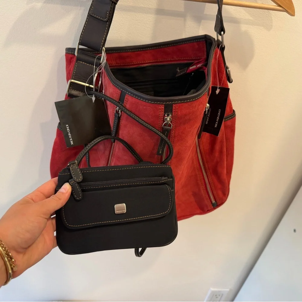 Jones New York red suede